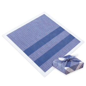 26" Square Blue Striped Non-Woven Wrapping Cloth - 20pcs/pack - FINAL SALE (DI-10328-26-CLO)