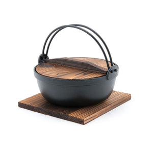 8.5" Nabe Pot with Wooden Lid & Tray - 58 oz. (KW-821-21-N-CWC)
