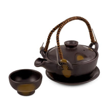 Load image into Gallery viewer, Kyogata Earthen Steam-Boiled Broth Pot - FINAL SALE (TW-10135-TPP)