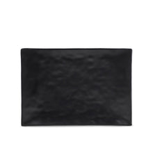 Load image into Gallery viewer, 10&quot; Black Melamine Textured Rectangular Platter - FINAL SALE (TW-40012-10-PLM)