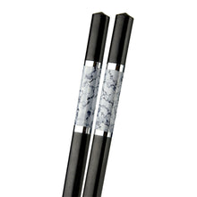 Load image into Gallery viewer, 27cm Marble Pattern Alloy Chopsticks - 10-Pairs/Package FINAL SALE (TW-60044-27-CHA)