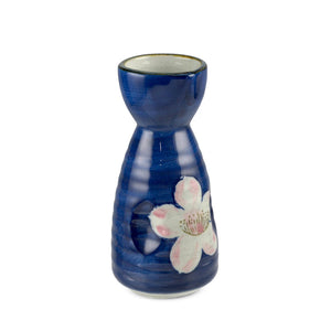 5.3" H Cotton Flower Pattern Sake Bottle - 6 oz. (TW-70090-5.3-BRP)