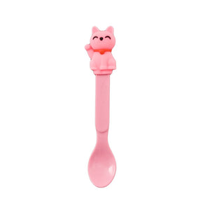 6.5" L Lucky Cat Spoon - Pink - FINAL SALE (TW-ED7-P-SNZ)