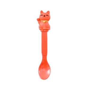6.5" L Lucky Cat Spoon - Red - FINAL SALE (TW-ED7-R-SNZ)