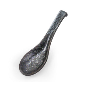 5.75" L Grey Stone Porcelain Spoon  (TW-JX1-G-SNP)