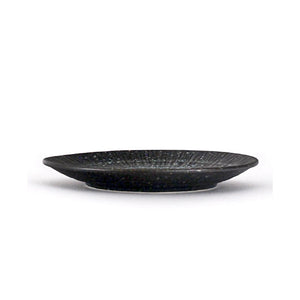 7" D Grey Stone Round Plate (TW-JX27-G-PLP)