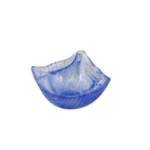 3" Square Blue Glass Bowl - 2 oz. - FINAL SALE (TW-MF18-L-BWG)