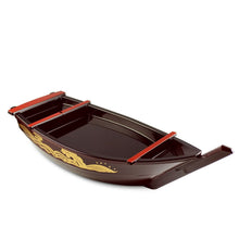 Load image into Gallery viewer, 17&quot; L Lacquer Sushi Boat with Removable Top (TW-WM874-SBL)