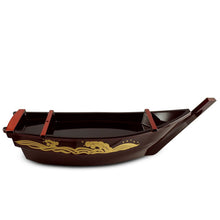 Load image into Gallery viewer, 17&quot; L Lacquer Sushi Boat with Removable Top (TW-WM874-SBL)