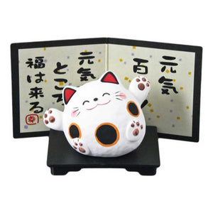 2.25" H Lucky Cat with Stand (DE-KT32-C-FGE)