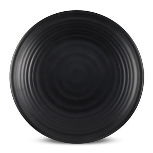 11" Black Melamine Round Plate (TW-40003-11-PLM)