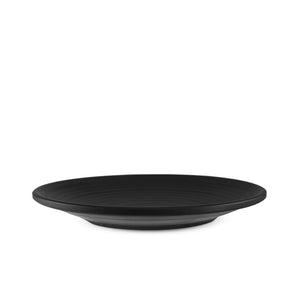 7" Black Melamine Round Plate (TW-40003-7-PLM)