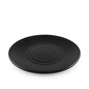 9" Black Melamine Round Plate (TW-40003-9-PLM)