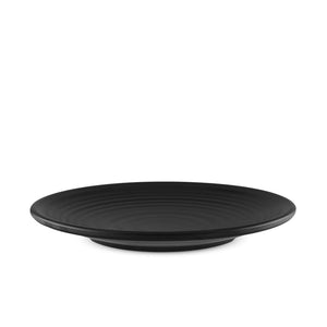 9" Black Melamine Round Plate (TW-40003-9-PLM)