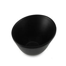 Load image into Gallery viewer, 5.5&quot; D Black Melamine Angled Bowl - 20 oz. - FINAL SALE (TW-40016-4.7-BWM)