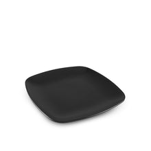 Load image into Gallery viewer, 5.5&quot; L Black Melamine Round-Cornered Square Plate (TW-40020-5.5-PLM)