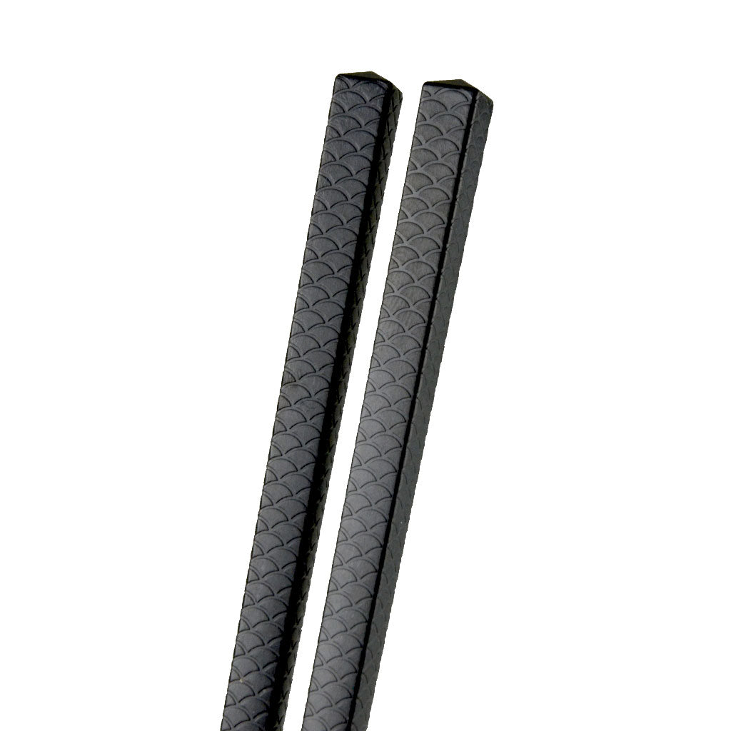 24.5cm Fish Scale Alloy Chopsticks - 10-Pairs/Package (TW-60022-24.5-CHA)