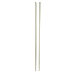 24cm Flower Pattern White Alloy Chopsticks - 10-Pairs/Package (TW-60034W-24-CHA)