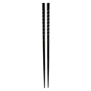24cm Wave Alloy Chopsticks - 10-Pairs/Package (TW-60036-24-CHA)