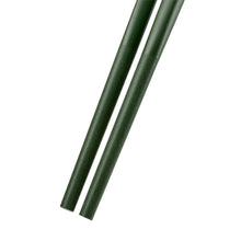 Load image into Gallery viewer, 24.5cm Silver Flower Head Green Alloy Chopsticks - 10-Pairs/Package (TW-60037GR-24.5-CHA)