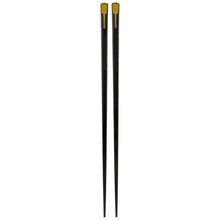 Load image into Gallery viewer, 24.5cm Angled Head with Antique Gold Chevron Plated Alloy Chopsticks - 10-Pairs/Package (TW-60040-24.5-CHA)