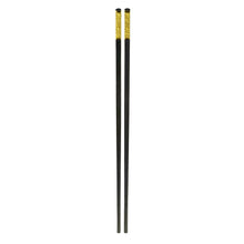 Load image into Gallery viewer, 27cm Gold Net Texture Alloy Chopsticks - 10-Pairs/Package FINAL SALE (TW-60045GD-27-CHA)