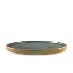 12" Wood Grain Textured Round Platter (TW-70041-12-PLP)