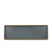 Load image into Gallery viewer, 14&quot; Wood Grain Textured Long Rectangular Platter (TW-70044-14-PLP)