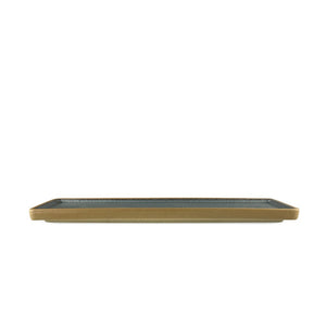16" Wood Grain Textured Long Rectangular Platter (TW-70044-16-PLP)