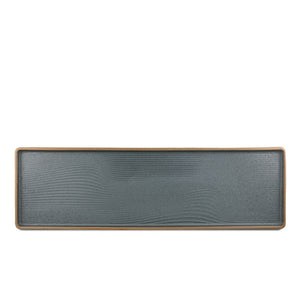 18" Wood Grain Textured Long Rectangular Platter (TW-70044-18-PLP)