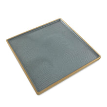 Load image into Gallery viewer, 10&quot; Wood Grain Textured Square Platter (TW-70045-10-PLP)