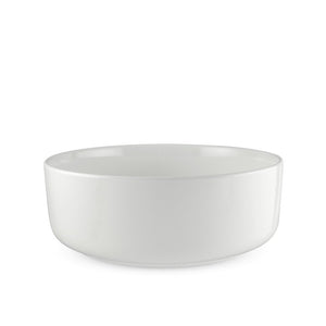8" Porcelain High Straight Edge Bowl - 38 oz - FINAL SALE (TW-70054-8-BWP)