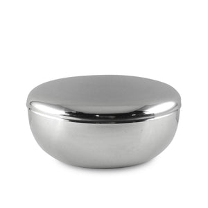 4" Stainless Steel Rice Bowl with Lid - 6 oz. - FINAL SALE (TW-70061-4-BWS)