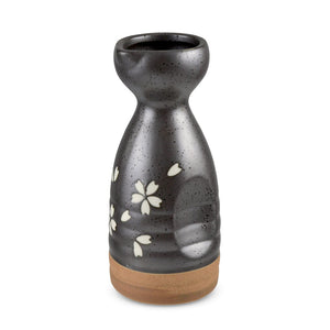6.3" H Sakura Pattern Sake Bottle - 9 oz. (TW-70089-6.3-BRP)