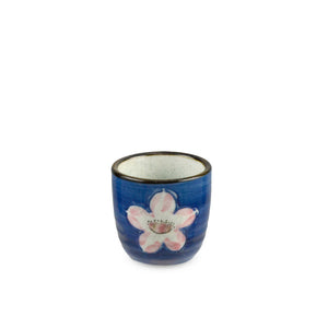 1.77" H Cotton Flower Pattern Sake Cup - 2 oz. (TW-70090-1.77-BRP)