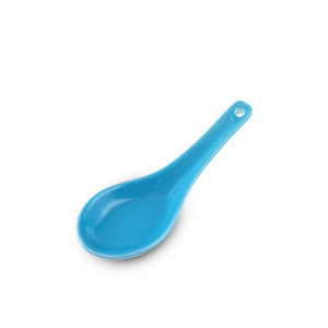 4" L Mini Chinese Porcelain Spoon - Blue - FINAL SALE (TW-A0233-BL-SNP)