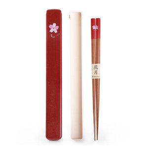 Single Pair Chopsticks with Case Set (TW-B0507-R-CHB)