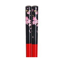 Load image into Gallery viewer, Red Chopsticks with Pink Blossoms - 5-Pr/Set (TW-CC270-CHB)