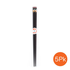 Chopsticks with Daruma Pattern - 5 Pr/Set (TW-CC329-CHW)