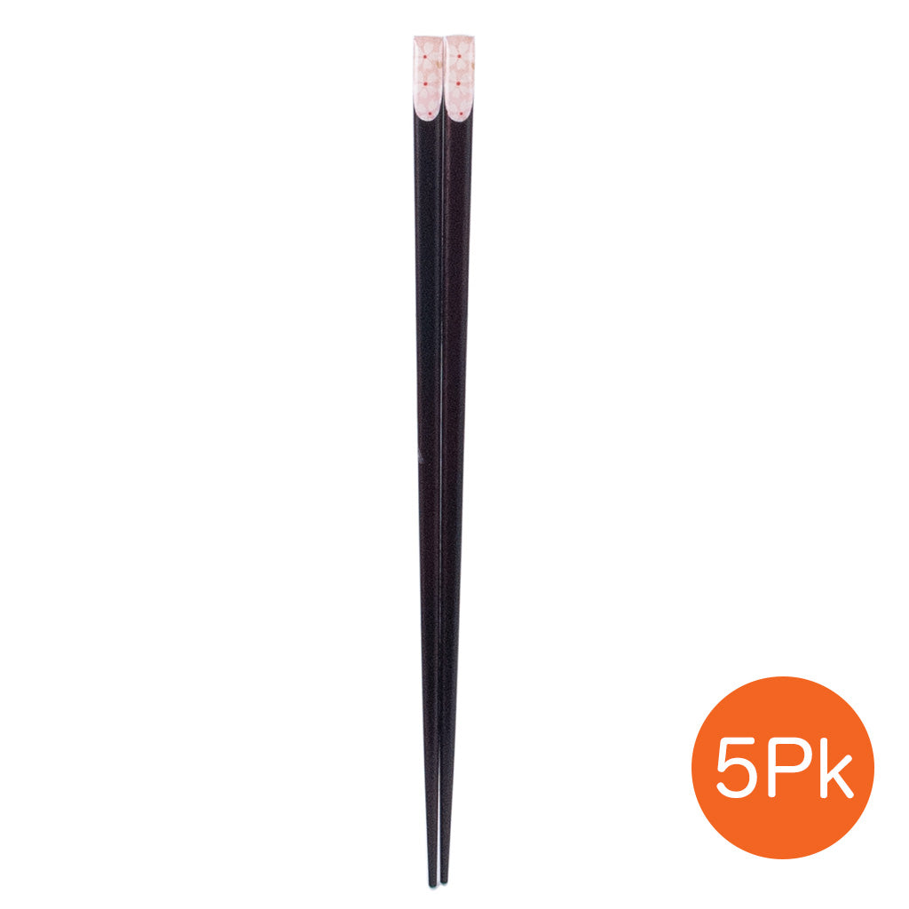 Chopsticks with Sakura Pattern - 5 Pr/Set (TW-CC335-CHW)