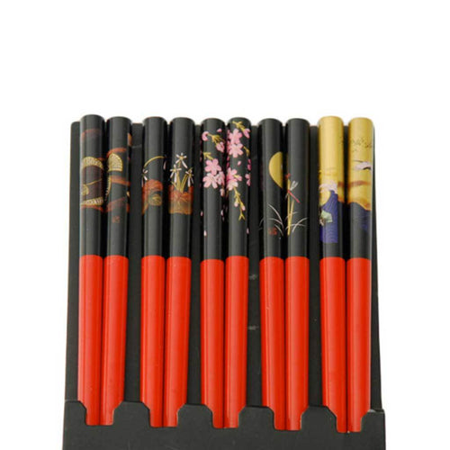 5-Pr Gift Set Chopsticks with Assorted Pattern (TW-CH73-CHB)