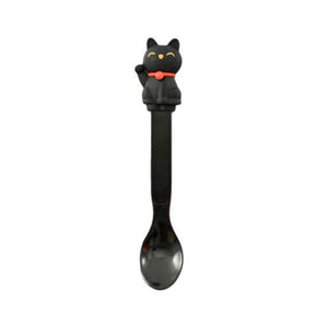 6.5" L Lucky Cat Spoon - Black - FINAL SALE (TW-ED7-K-SNZ)