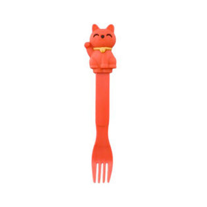 6.5" L Lucky Cat Fork - Red - FINAL SALE (TW-EF7-R-FKZ)