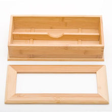 Load image into Gallery viewer, 10.75&quot; L Bamboo Holder with Divider - FINAL SALE (TW-G08-024-N-TLB)