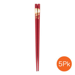 Chopsticks with Bunny & Moon Pattern - 5 Pr/Set (TW-H102-CHB)