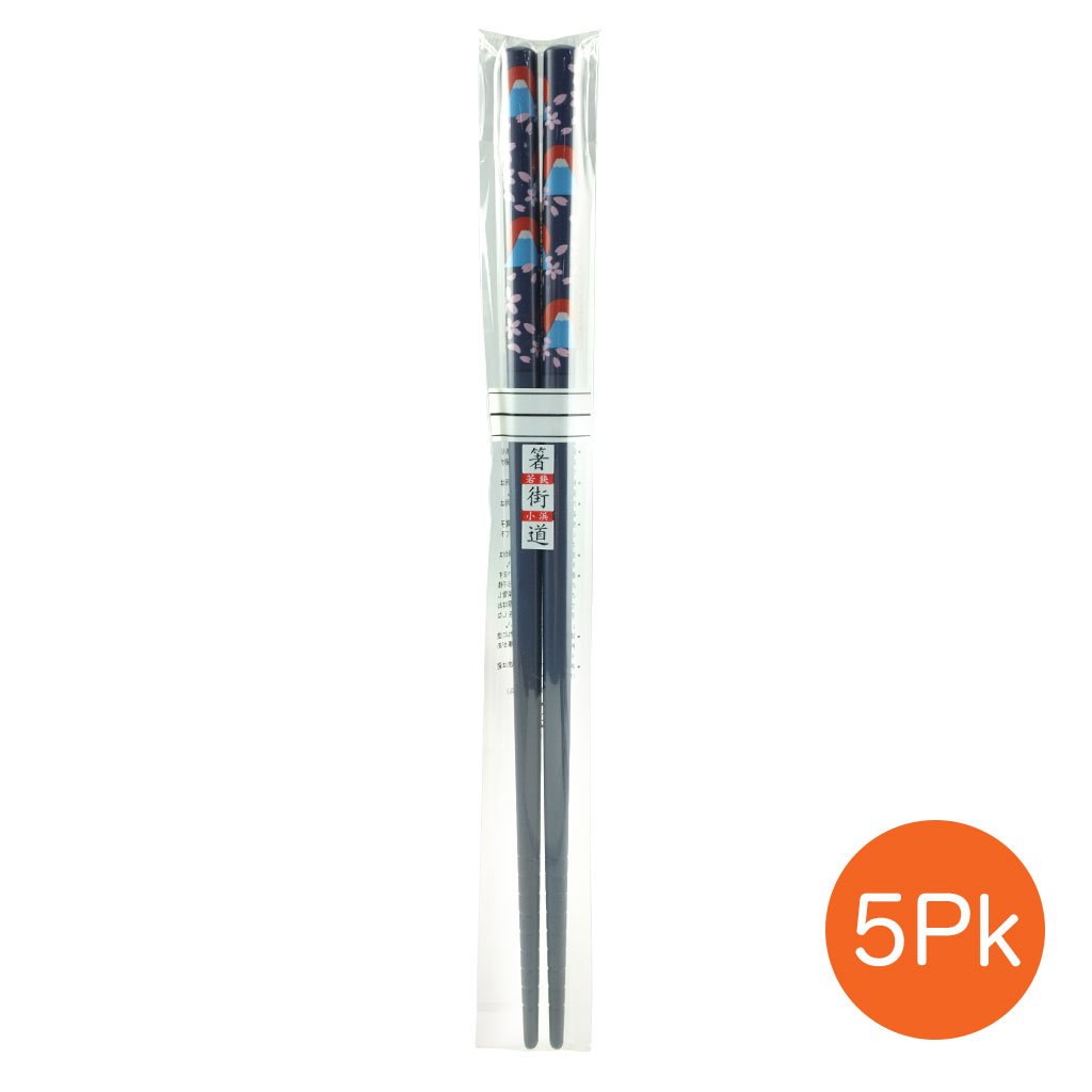 Chopsticks with Mount Fuji Pattern - 5 Pr/Set (TW-H109-CHB)