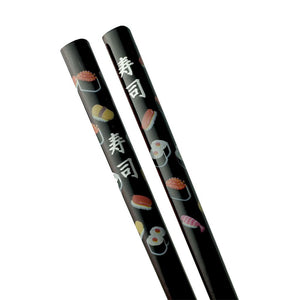 Chopsticks with Sushi Pattern - 5 Pr/Set (TW-H113-CHB)