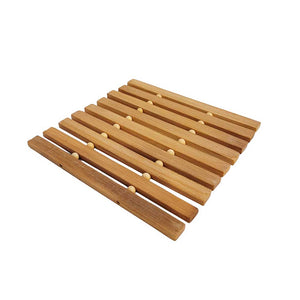 5" Square Bamboo Coaster - 6pcs/pack - FINAL SALE (TW-HC4207-LB-PLW)