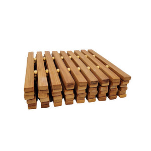 5" Square Bamboo Coaster - 6pcs/pack - FINAL SALE (TW-HC4207-LB-PLW)