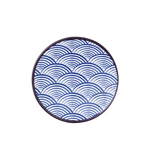 6.25" Seigaiha Melamine Round Plate (TW-IT-S3106-PLM)